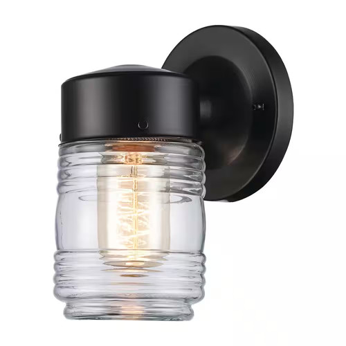 Outdoor wall lantern - wall, black